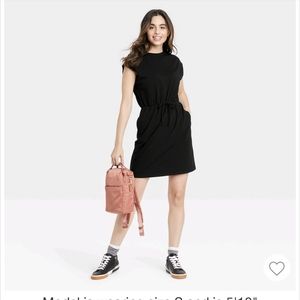 Tie front cozy Black sundress
